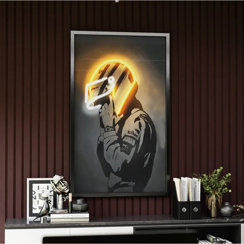 Quadro Decorativo Corredor Dourado