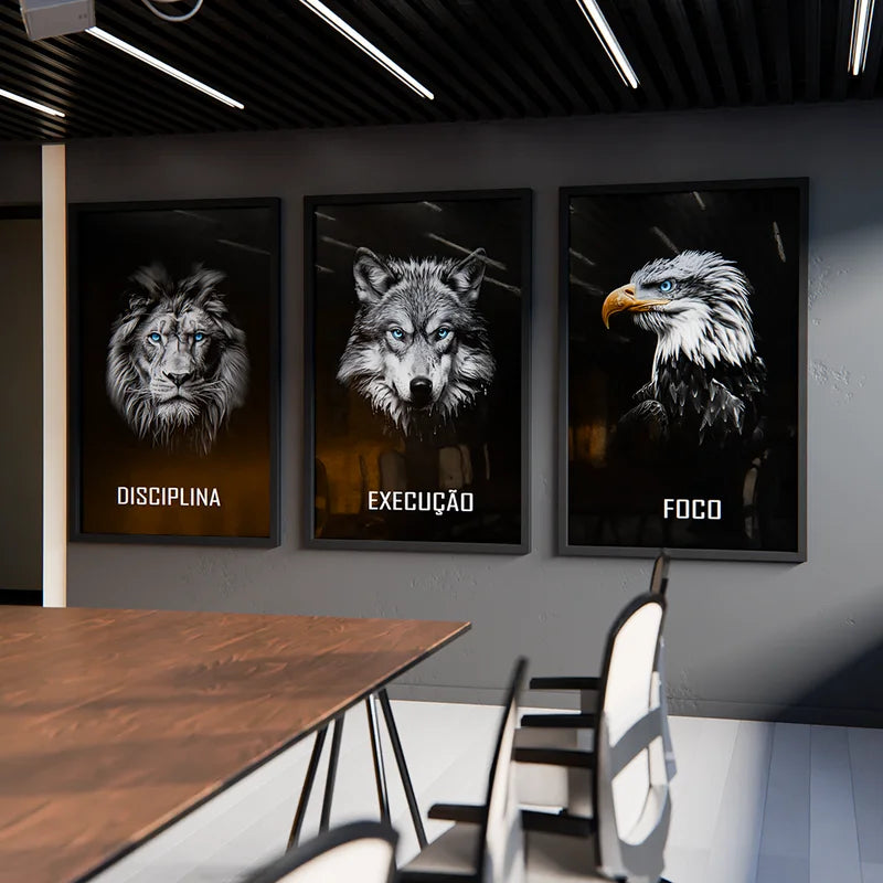 Quadros Decorativos Disciplina Execução e Foco