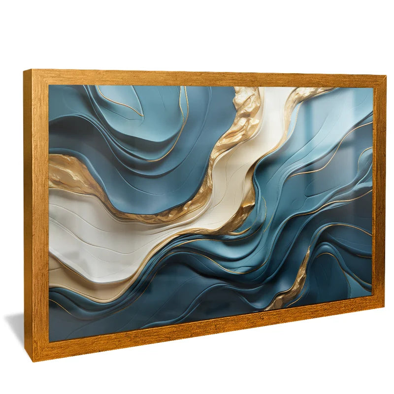 Quadro Decorativo Mármore Azul