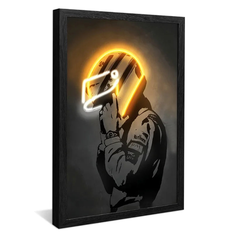 Quadro Decorativo Corredor Dourado