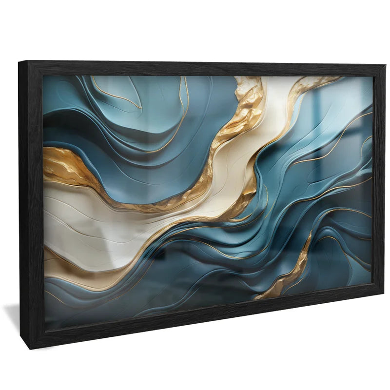 Quadro Decorativo Mármore Azul