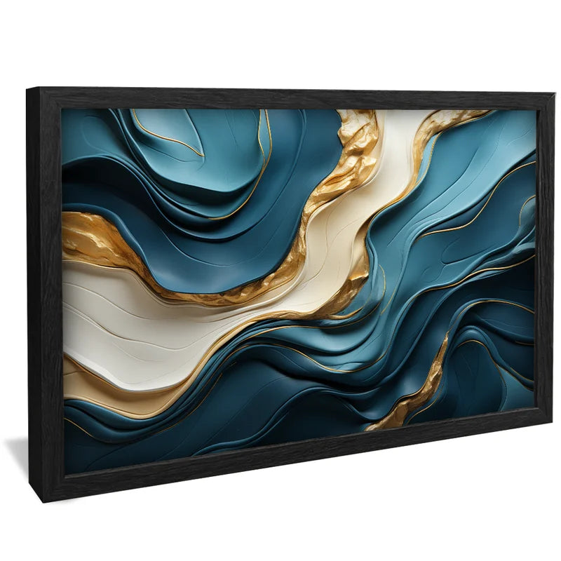 Quadro Decorativo Mármore Azul