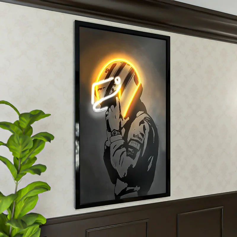 Quadro Decorativo Corredor Dourado