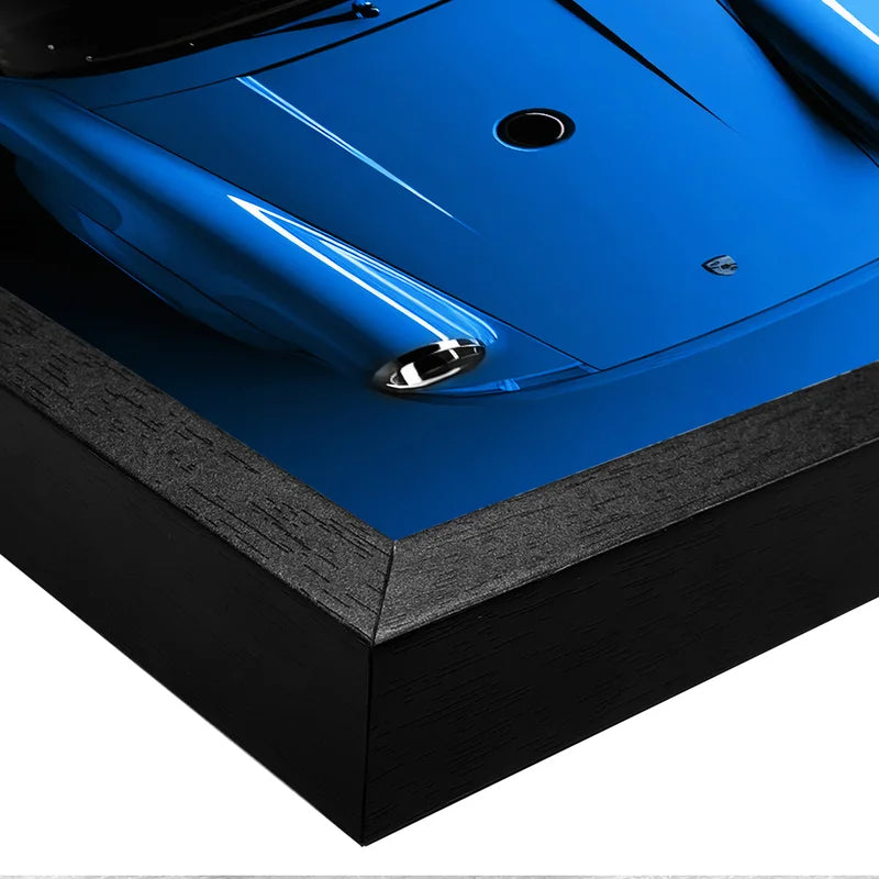 Quadro Decorativo Porsche 911 Azul Tubarão