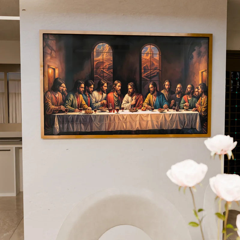 Quadro Decorativo Santa Ceia Realista