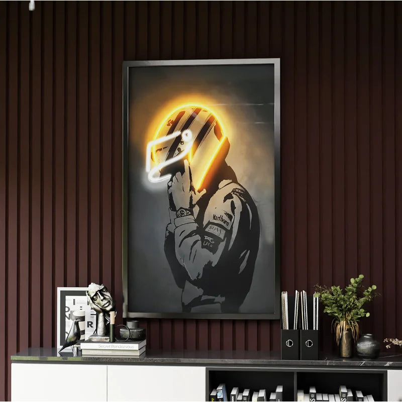 Quadro Decorativo Corredor Dourado