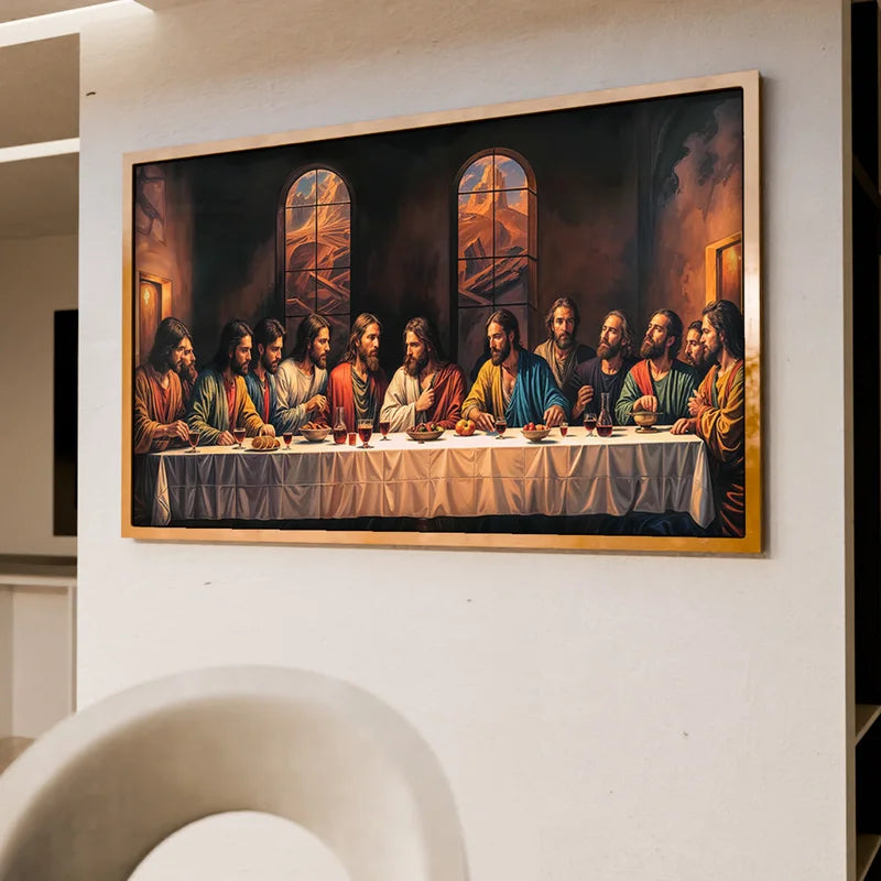Quadro Decorativo Santa Ceia Realista