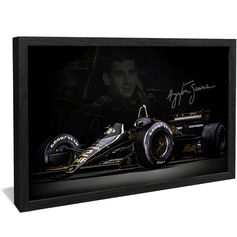 Quadro Decorativo Ayrton Senna Lotus 97T