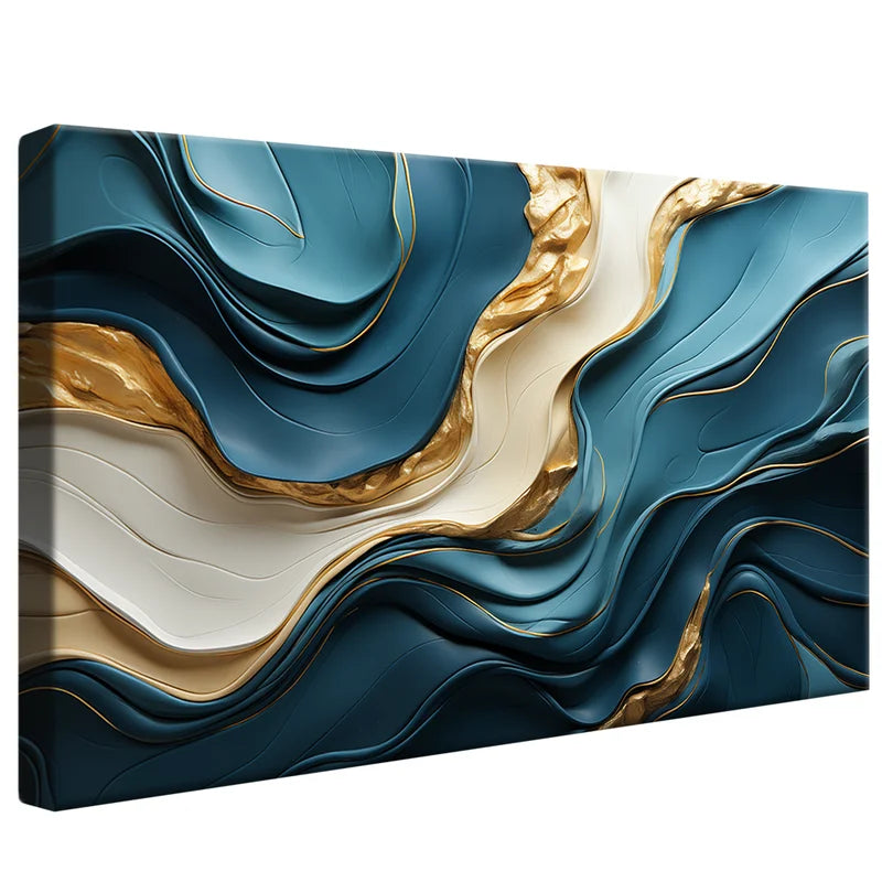 Quadro Decorativo Mármore Azul