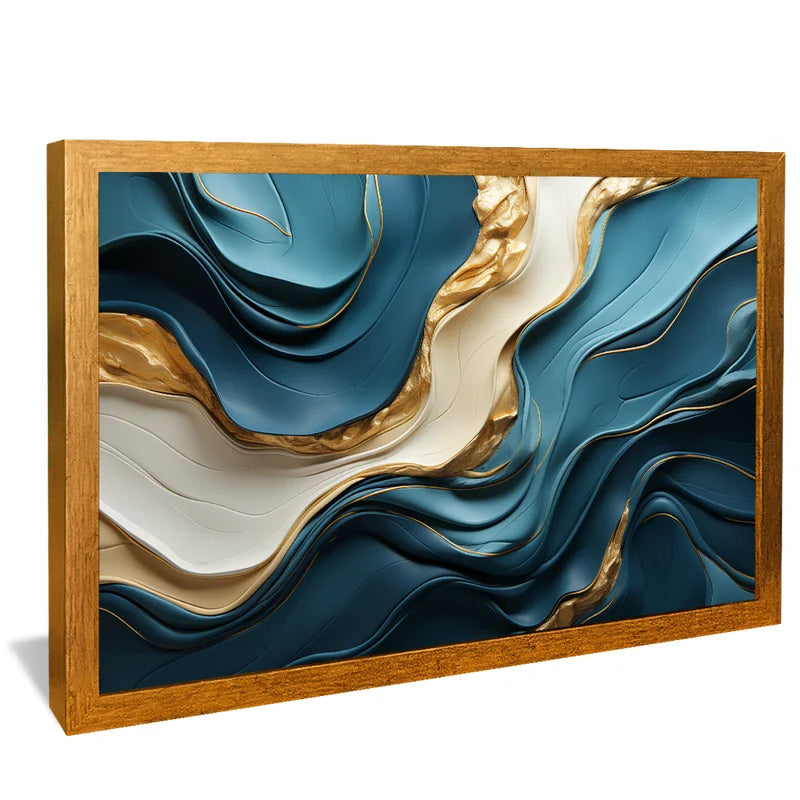 Quadro Decorativo Mármore Azul