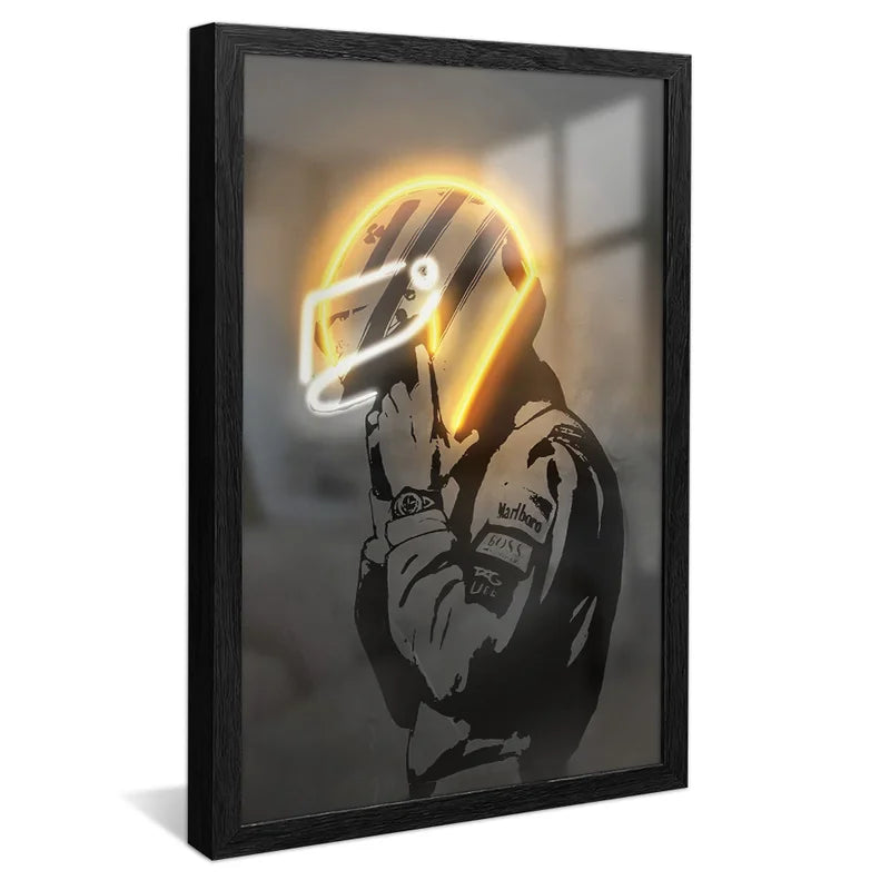 Quadro Decorativo Corredor Dourado