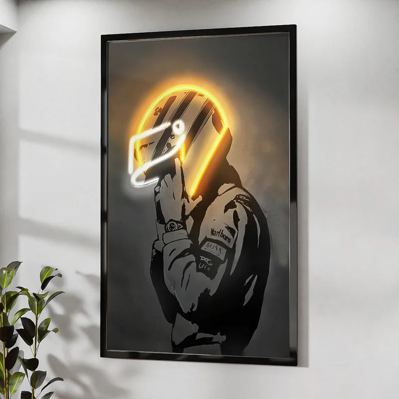 Quadro Decorativo Corredor Dourado