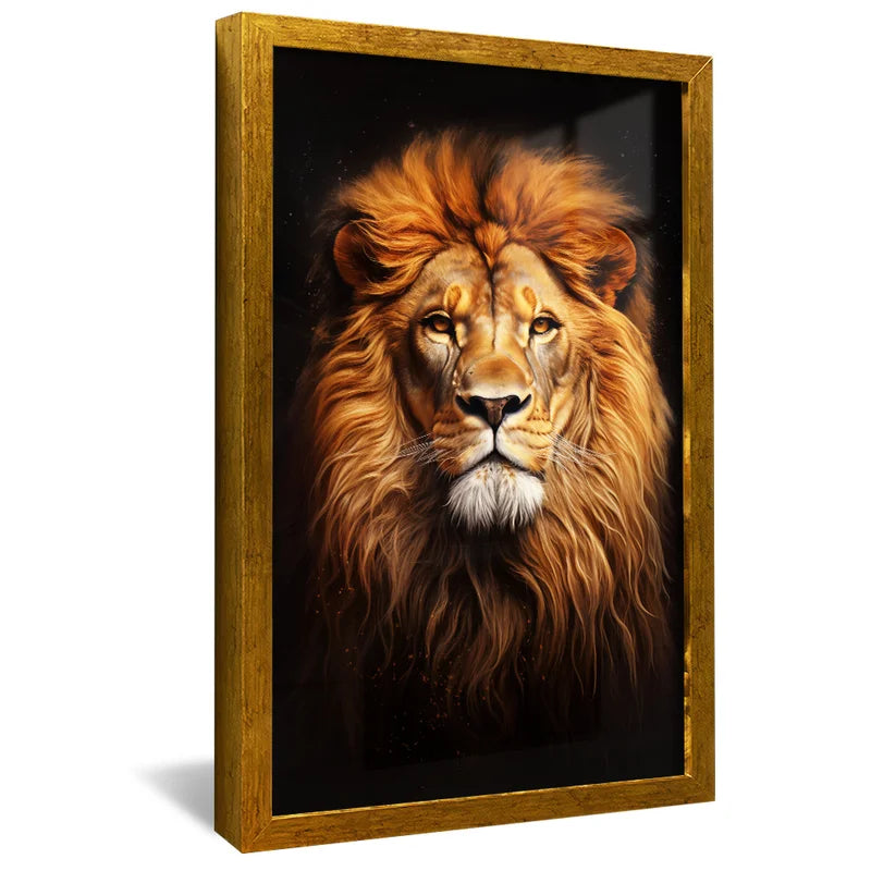Quadro Decorativo Majestoso Leão de Judá