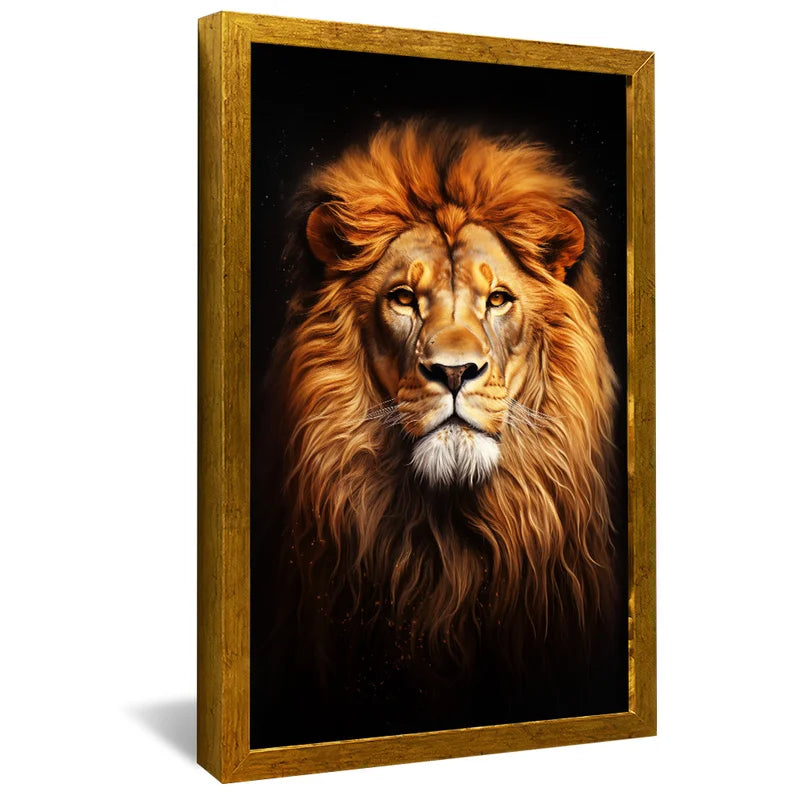 Quadro Decorativo Majestoso Leão de Judá